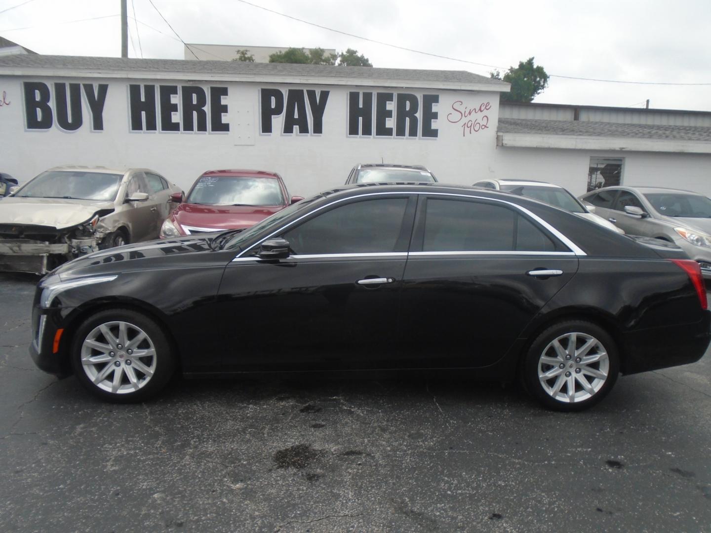 2014 Cadillac CTS 2.0L Turbo Luxury RWD (1G6AR5SX0E0) with an 2.0L L4 DOHC 24V TURBO engine, 6-Speed Automatic transmission, located at 6112 N Florida Avenue, Tampa, FL, 33604, (888) 521-5131, 27.954929, -82.459534 - Photo#0