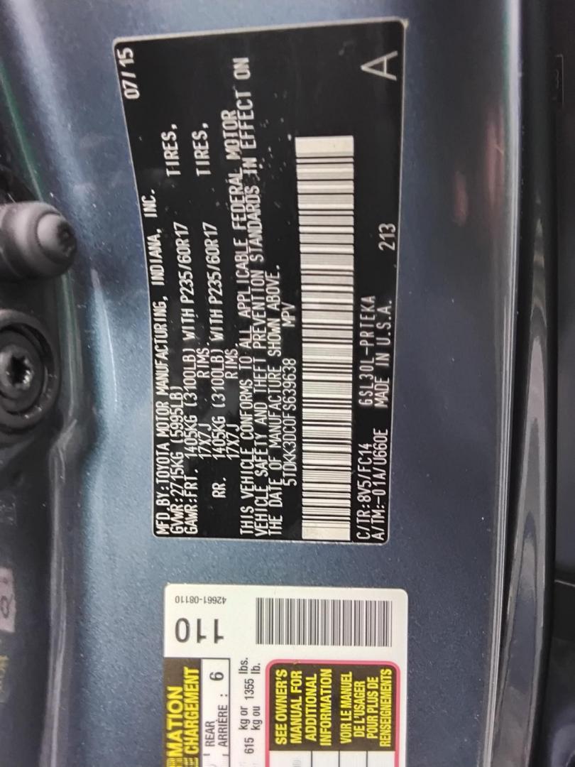 2015 BLUE /Beige Toyota Sienna (5TDKK3DC0FS) , located at 6112 N Florida Avenue, Tampa, FL, 33604, (888) 521-5131, 27.954929, -82.459534 - $499 down plus tax & tag. - Photo#25