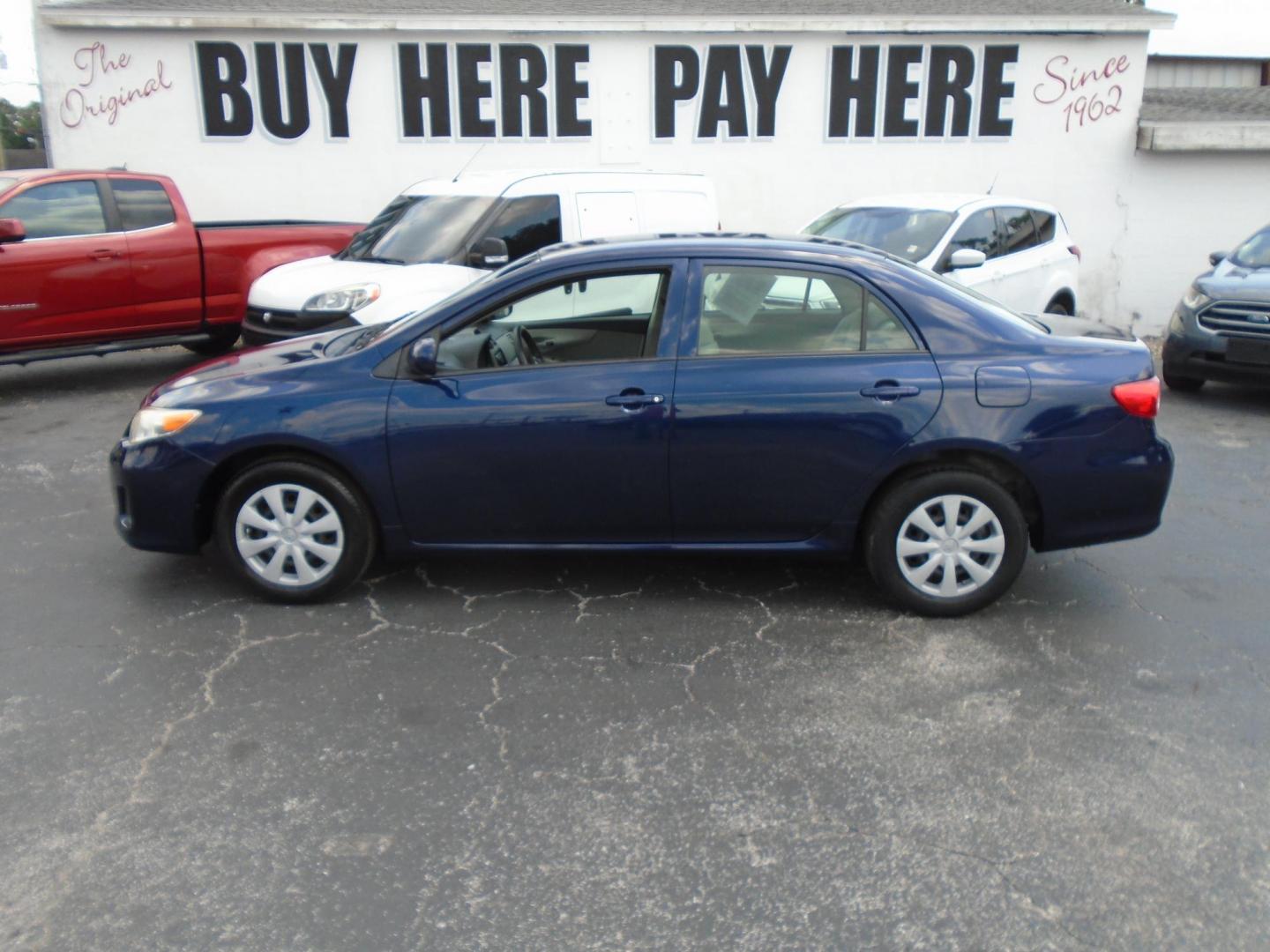2012 Blue Toyota Corolla S 4-Speed AT (JTDBU4EE6C9) with an 1.8L L4 DOHC 16V engine, 4-Speed Automatic transmission, located at 6112 N Florida Avenue, Tampa, FL, 33604, (888) 521-5131, 27.954929, -82.459534 - Photo#0