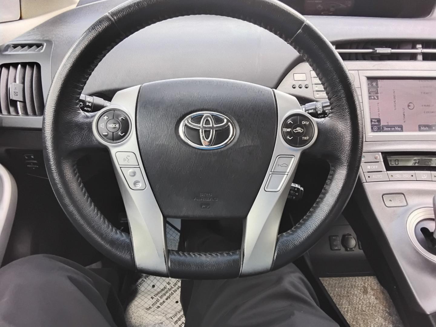2012 SILVER /Black Toyota Prius (JTDKN3DP0C3) , located at 6112 N Florida Avenue, Tampa, FL, 33604, (888) 521-5131, 27.954929, -82.459534 - $499 DOWN PLUS TAX & TAG- Photo#18