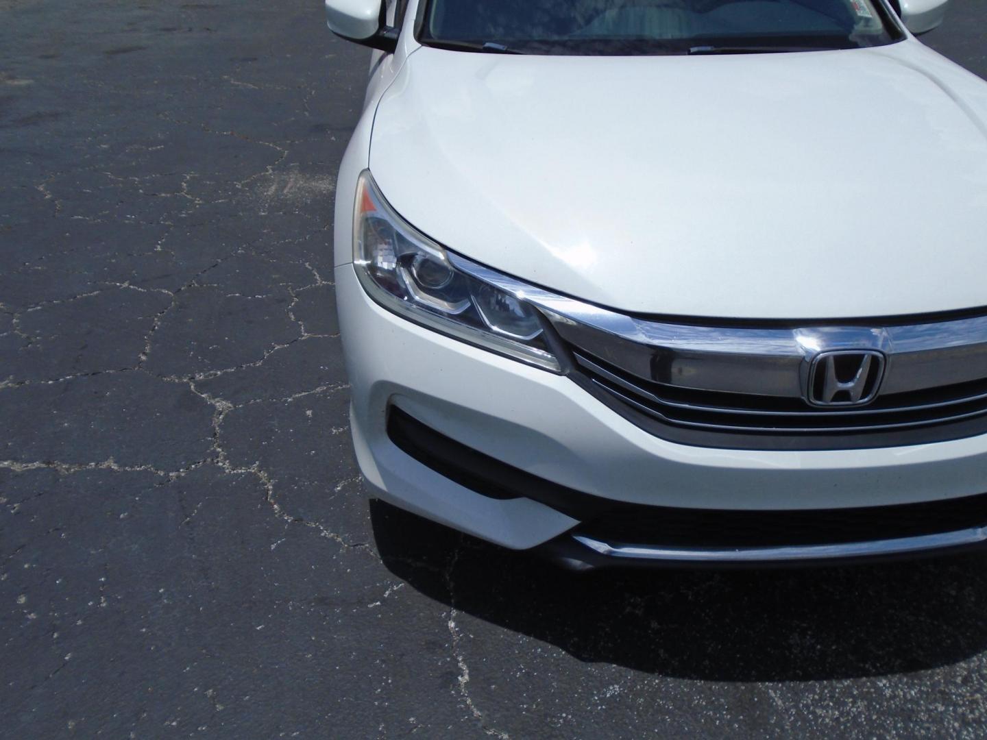 2017 WHITE Honda Accord LX Sedan CVT (1HGCR2F30HA) with an 2.4L L4 DOHC 16V engine, CVT transmission, located at 6112 N Florida Avenue, Tampa, FL, 33604, (888) 521-5131, 27.954929, -82.459534 - Photo#5