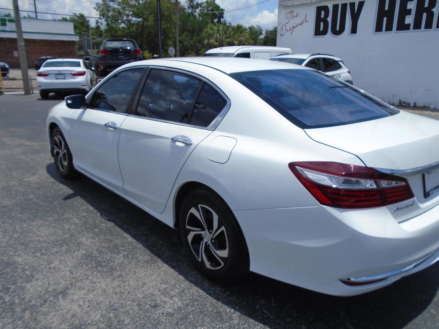2017 WHITE Honda Accord LX Sedan CVT (1HGCR2F30HA) with an 2.4L L4 DOHC 16V engine, CVT transmission, located at 6112 N Florida Avenue, Tampa, FL, 33604, (888) 521-5131, 27.954929, -82.459534 - Photo#13