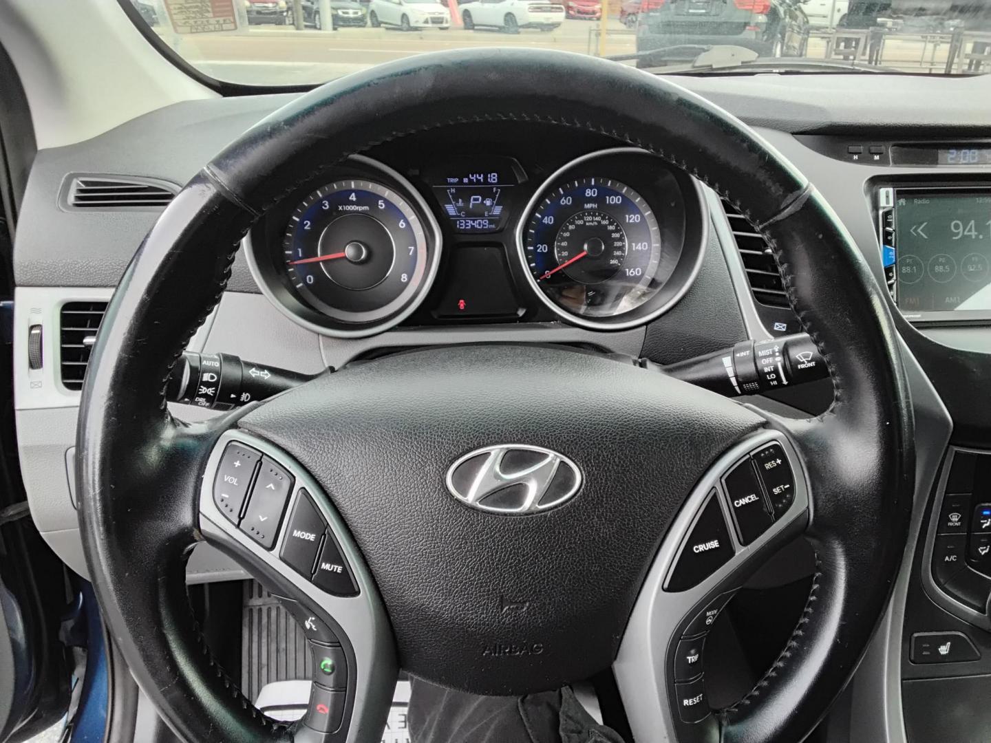 2015 DK BLUE /Grey Hyundai Elantra (KMHDH4AEXFU) , located at 6112 N Florida Avenue, Tampa, FL, 33604, (888) 521-5131, 27.954929, -82.459534 - $499 down plus tax & tag. - Photo#9