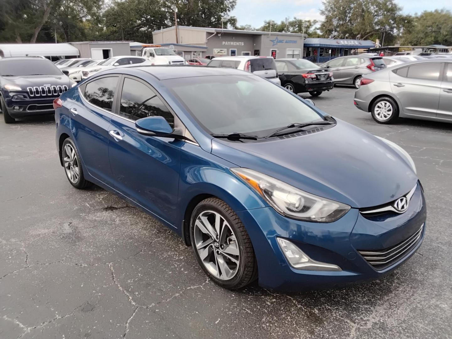 2015 DK BLUE /Grey Hyundai Elantra (KMHDH4AEXFU) , located at 6112 N Florida Avenue, Tampa, FL, 33604, (888) 521-5131, 27.954929, -82.459534 - $499 down plus tax & tag. - Photo#3