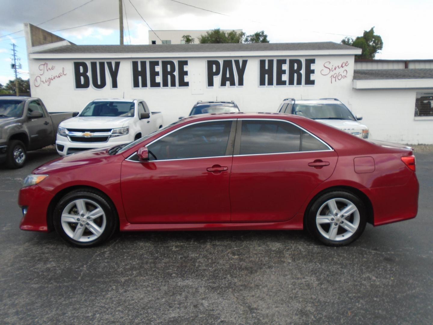 2012 RED /Black Toyota Camry (4T1BF1FK7CU) , located at 6112 N Florida Avenue, Tampa, FL, 33604, (888) 521-5131, 27.954929, -82.459534 - 499$ down plus tax & tag. - Photo#0