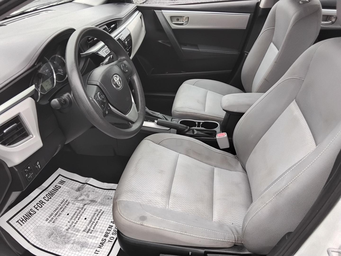 2015 White /Grey Toyota Corolla (2T1BURHEXFC) , located at 6112 N Florida Avenue, Tampa, FL, 33604, (888) 521-5131, 27.954929, -82.459534 - $499 down plus tax & tag.- Photo#5