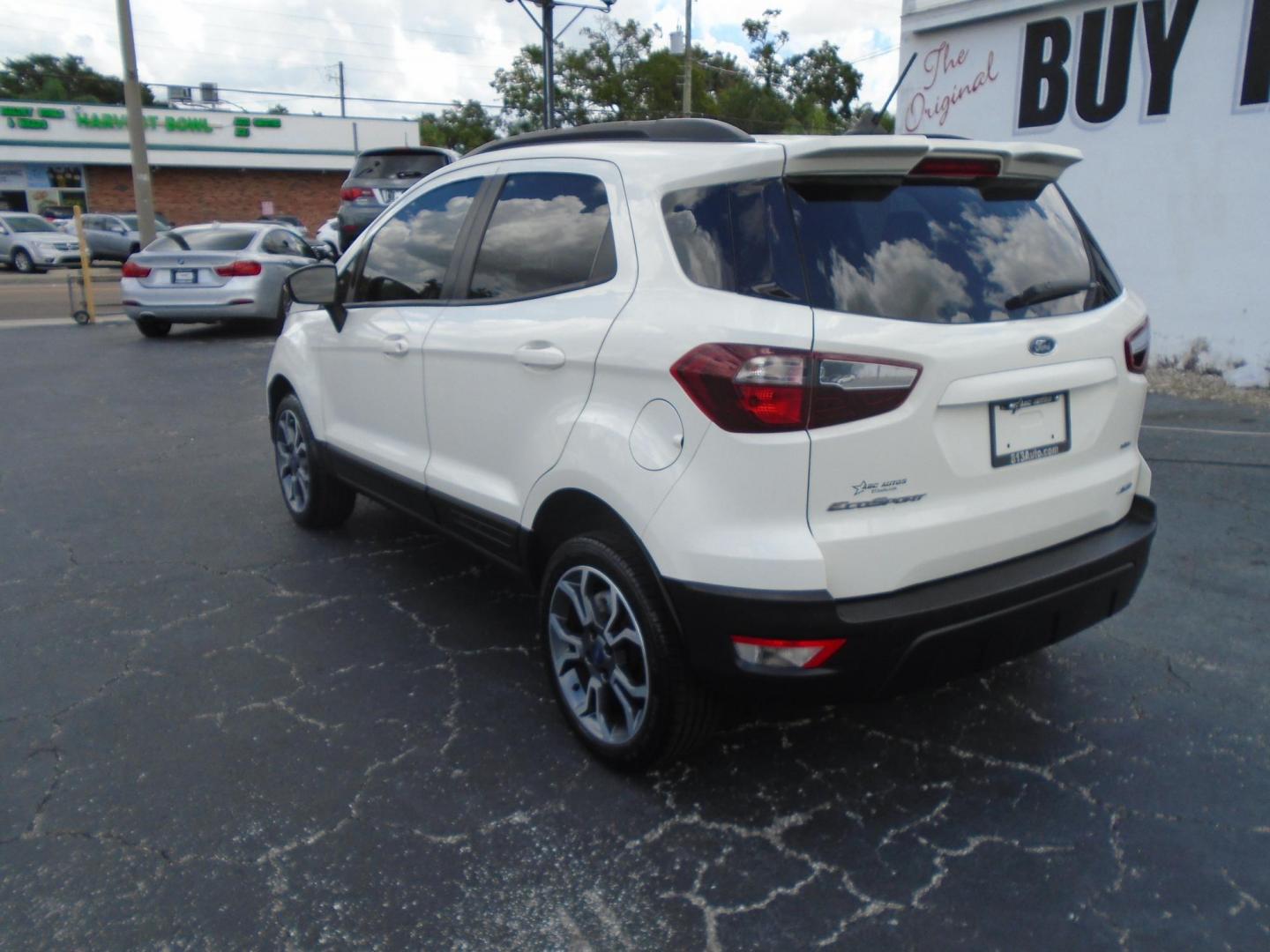 2020 WHITE /BLACK Ford EcoSport SES AWD (MAJ6S3JL2LC) with an 2.0L L4 DOHC 16V engine, 6A transmission, located at 6112 N Florida Avenue, Tampa, FL, 33604, (888) 521-5131, 27.954929, -82.459534 - 499 DOWN PLUS TAX & TAG - Photo#6