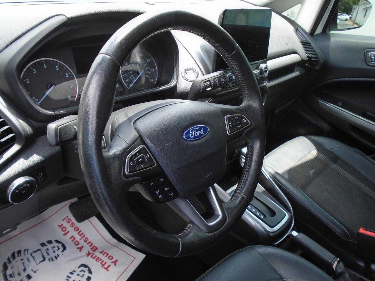 2020 WHITE /BLACK Ford EcoSport SES AWD (MAJ6S3JL2LC) with an 2.0L L4 DOHC 16V engine, 6A transmission, located at 6112 N Florida Avenue, Tampa, FL, 33604, (888) 521-5131, 27.954929, -82.459534 - 499 DOWN PLUS TAX & TAG - Photo#10