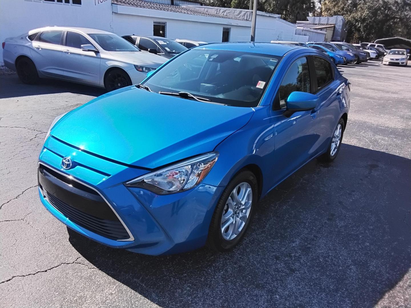 2017 BLUE /Grey Scion Yaris iA 6M (3MYDLBYV1HY) with an 1.5L L4 DOHC 16V engine, 6M transmission, located at 6112 N Florida Avenue, Tampa, FL, 33604, (888) 521-5131, 27.954929, -82.459534 - $499 down plus tax & tag. - Photo#2