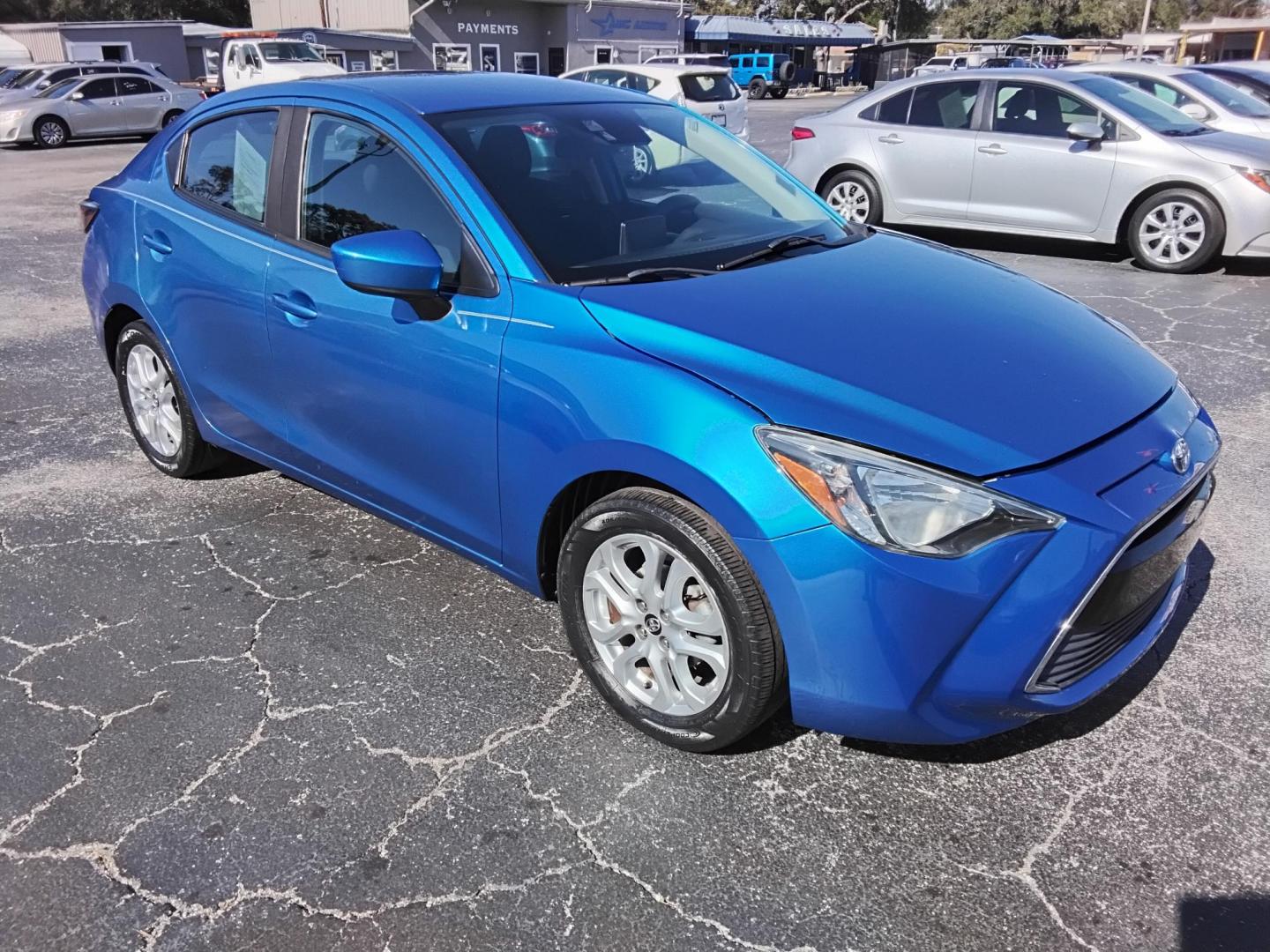 2017 BLUE /Grey Scion Yaris iA 6M (3MYDLBYV1HY) with an 1.5L L4 DOHC 16V engine, 6M transmission, located at 6112 N Florida Avenue, Tampa, FL, 33604, (888) 521-5131, 27.954929, -82.459534 - $499 down plus tax & tag. - Photo#6