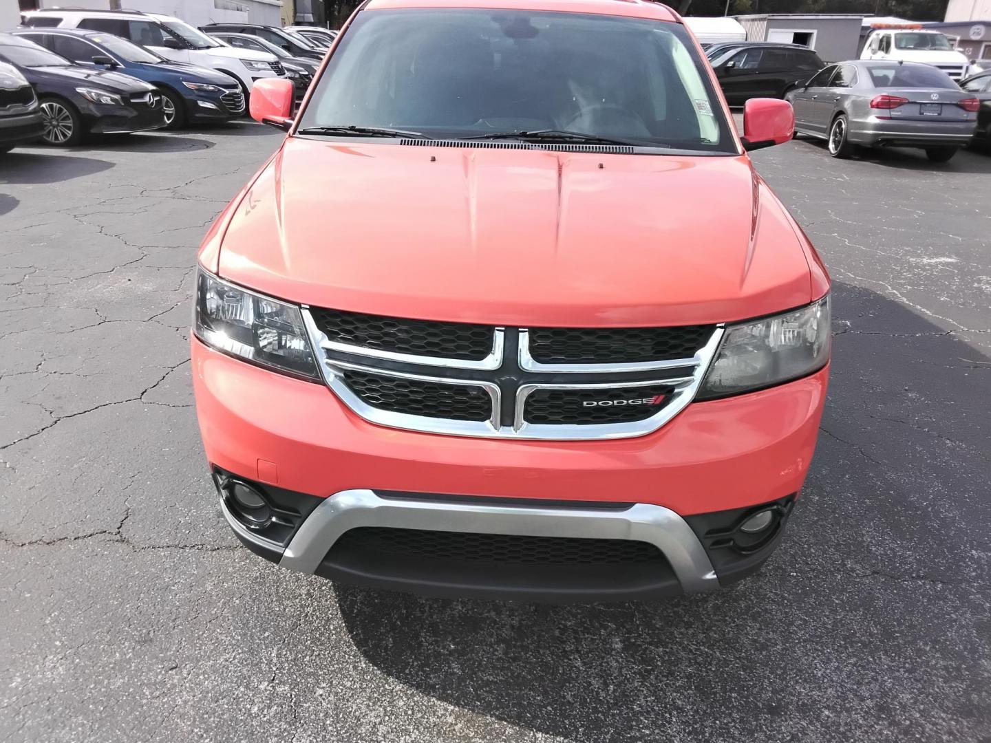 2018 Orange /Black Dodge Journey Crossroad FWD (3C4PDCGG6JT) with an 3.6L V6 DOHC 24V engine, 4A transmission, located at 6112 N Florida Avenue, Tampa, FL, 33604, (888) 521-5131, 27.954929, -82.459534 - 499$ down plus tax & tag. - Photo#2