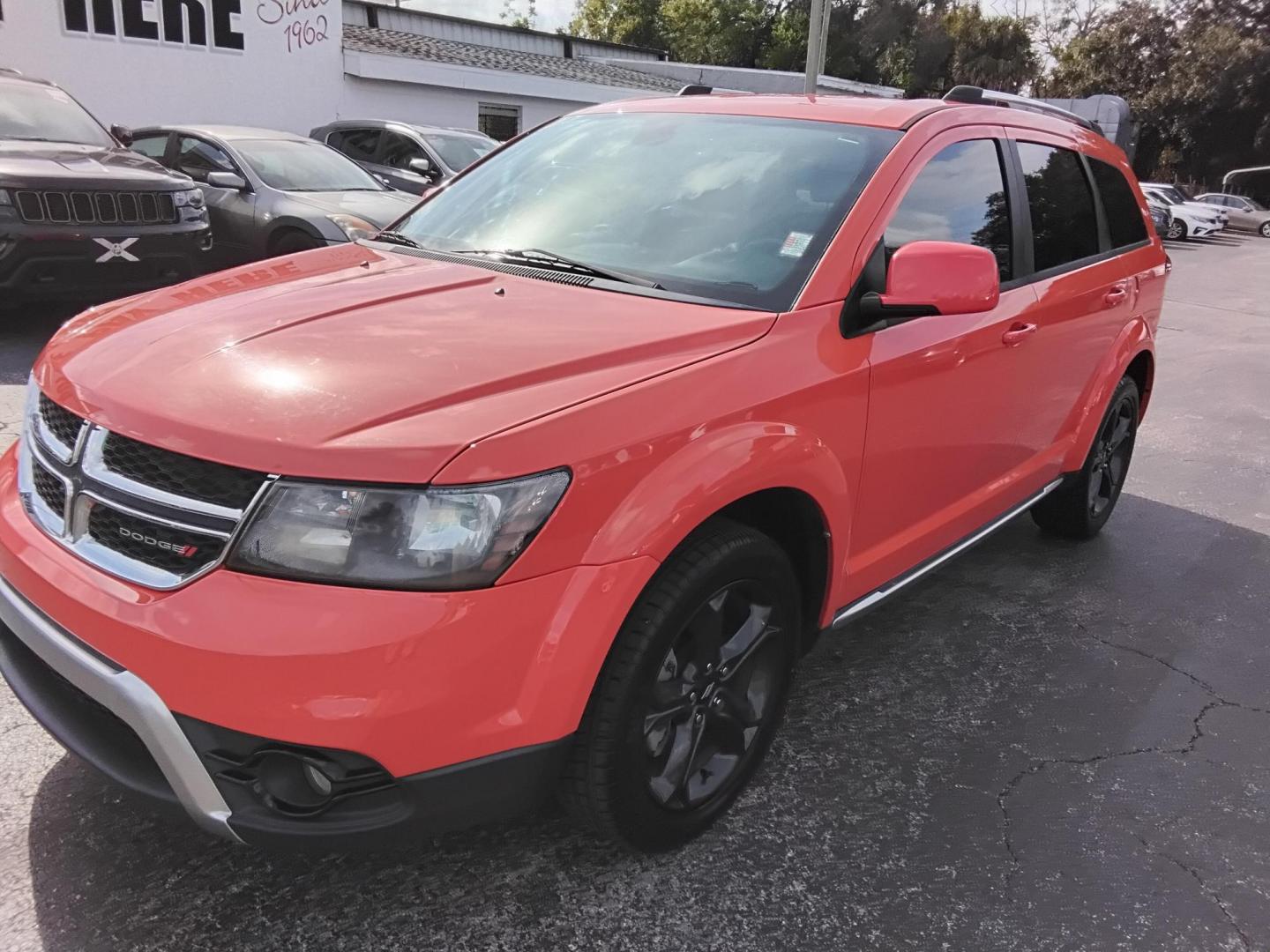2018 Orange /Black Dodge Journey Crossroad FWD (3C4PDCGG6JT) with an 3.6L V6 DOHC 24V engine, 4A transmission, located at 6112 N Florida Avenue, Tampa, FL, 33604, (888) 521-5131, 27.954929, -82.459534 - 499$ down plus tax & tag. - Photo#3