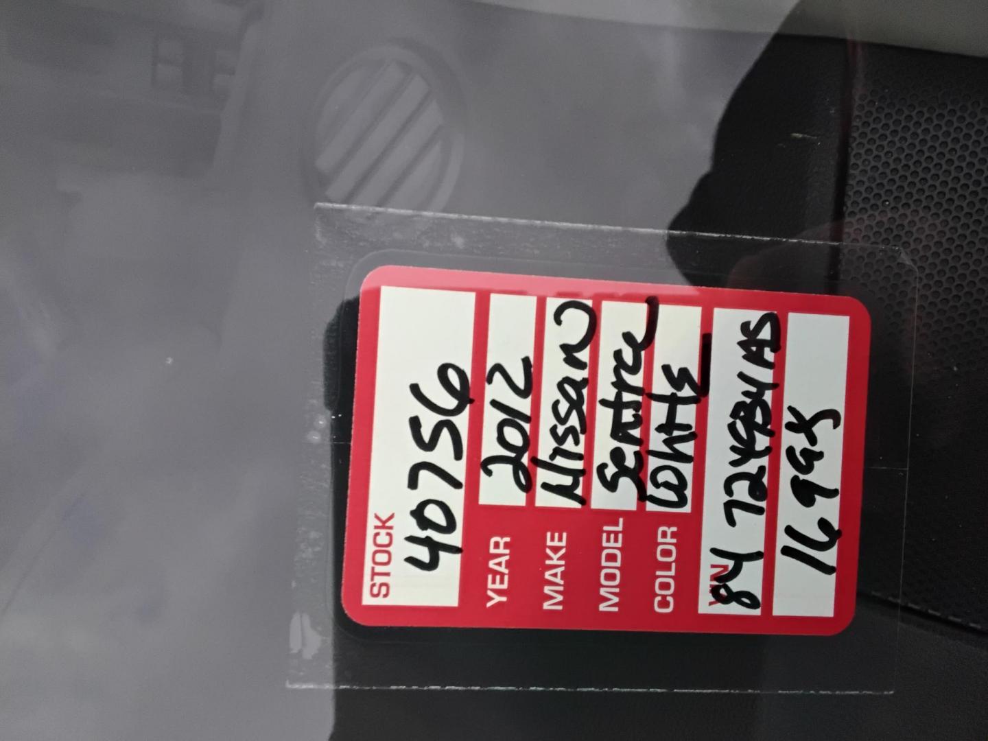 2012 White /Grey Nissan Sentra 2.0 (3N1AB6AP1CL) with an 2.0L L4 DOHC 16V engine, Continuously Variable Transmission transmission, located at 6112 N Florida Avenue, Tampa, FL, 33604, (888) 521-5131, 27.954929, -82.459534 - $499 DOWN PLUS TAX & TAG. - Photo#13