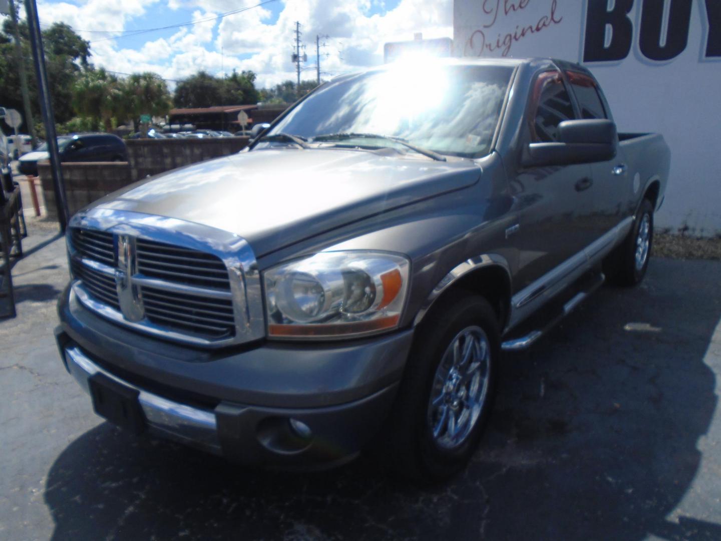 2006 Dodge Ram 1500 Laramie Quad Cab 2WD (1D7HA18276S) with an 5.7L V8 OHV 16V engine, 5-Speed Automatic Overdrive transmission, located at 6112 N Florida Avenue, Tampa, FL, 33604, (888) 521-5131, 27.954929, -82.459534 - Photo#0