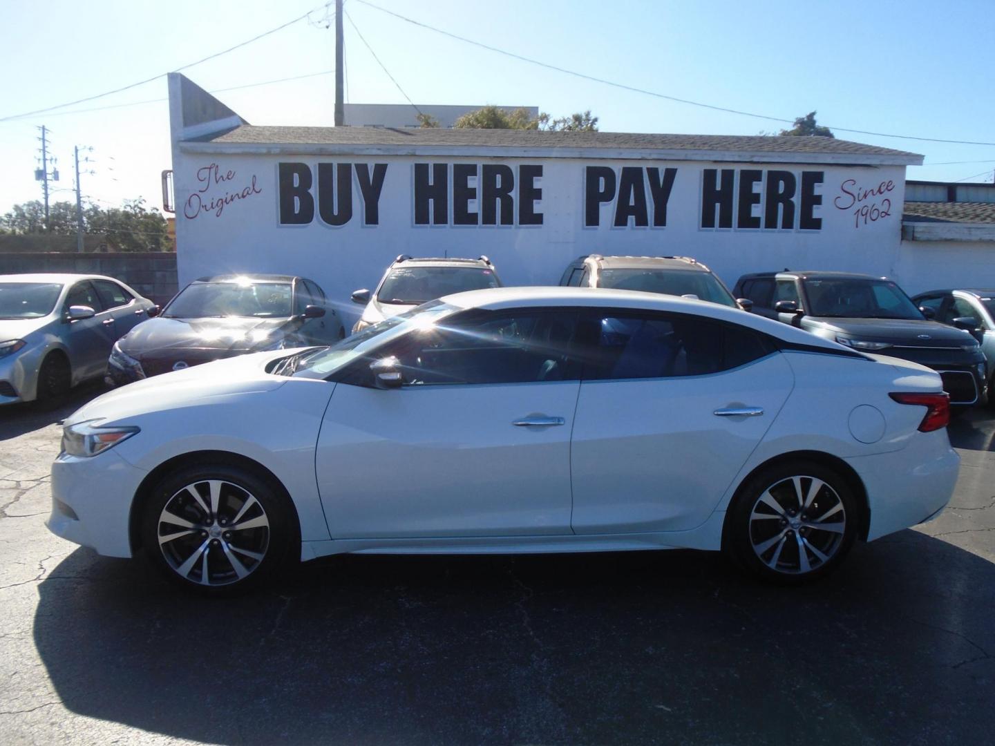 2017 Nissan Maxima 3.5 S (1N4AA6AP0HC) with an 3.5L V6 DOHC 24V engine, CVT transmission, located at 6112 N Florida Avenue, Tampa, FL, 33604, (888) 521-5131, 27.954929, -82.459534 - Photo#0