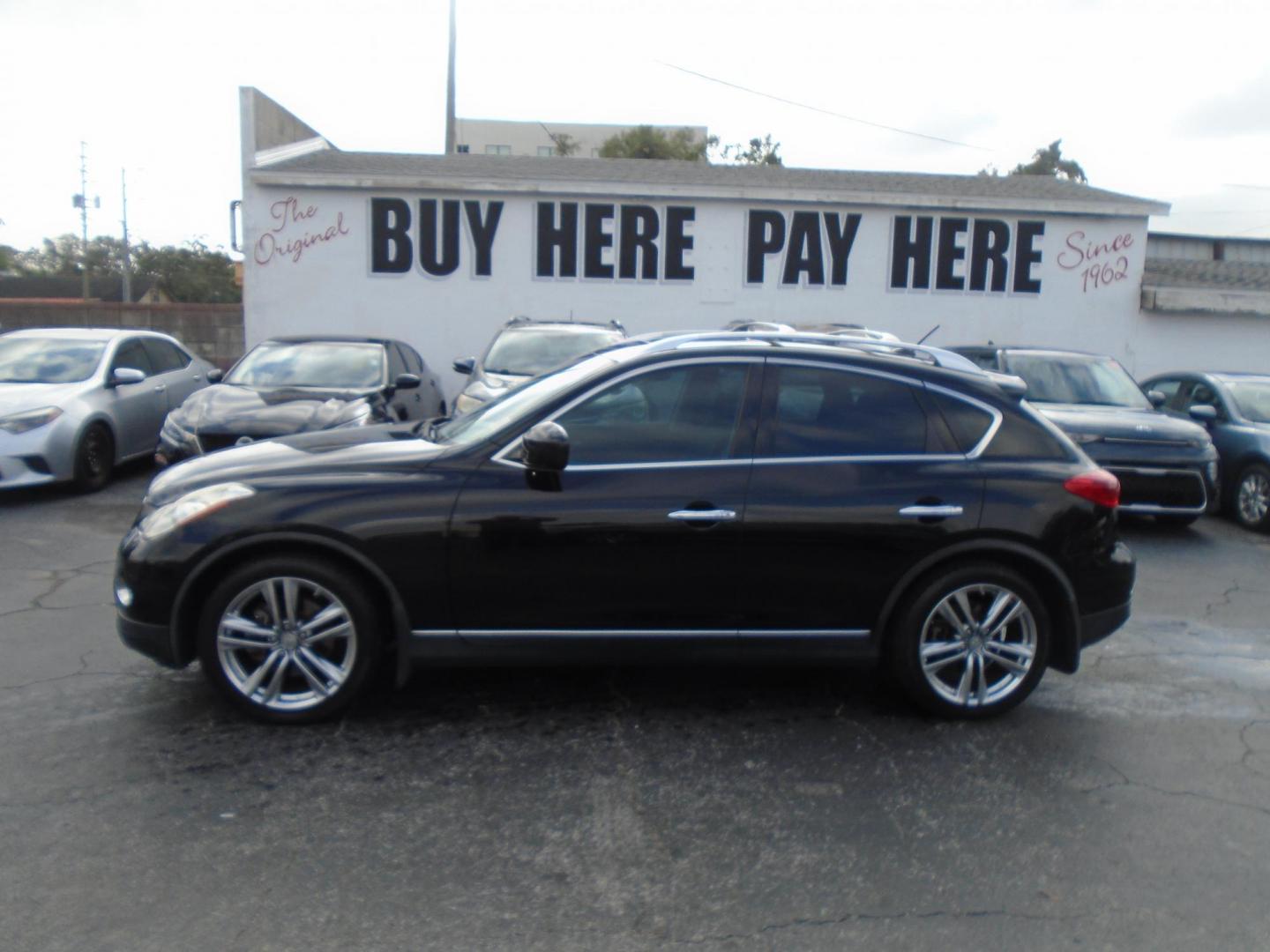 2011 Infiniti EX EX35 (JN1AJ0HPXBM) with an 3.5L V6 DOHC 24V engine, 5-Speed Automatic transmission, located at 6112 N Florida Avenue, Tampa, FL, 33604, (888) 521-5131, 27.954929, -82.459534 - Photo#0