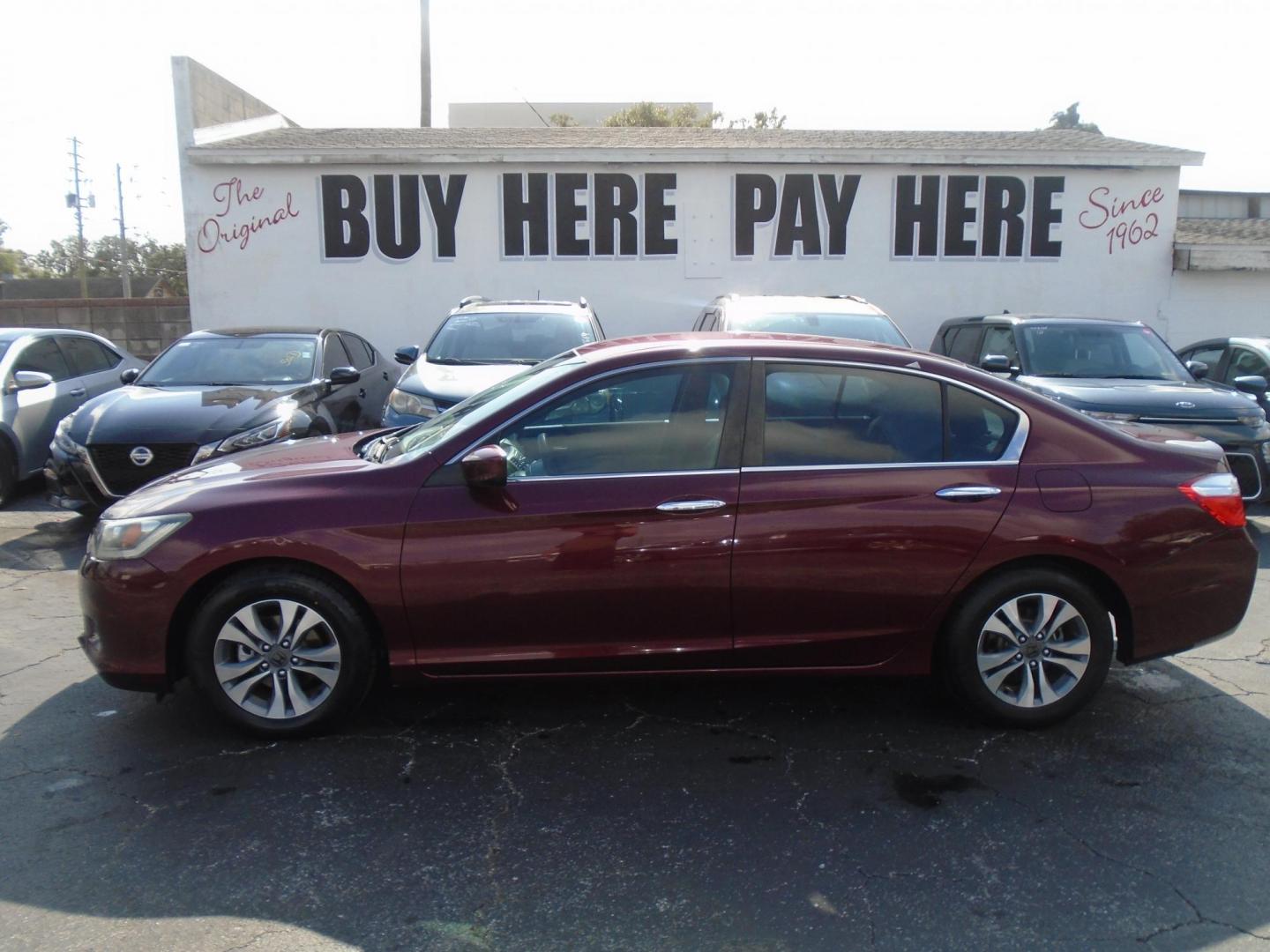 2014 Honda Accord LX Sedan CVT (1HGCR2F31EA) with an 2.4L L4 DOHC 16V engine, Continuously Variable Transmission transmission, located at 6112 N Florida Avenue, Tampa, FL, 33604, (888) 521-5131, 27.954929, -82.459534 - Photo#0