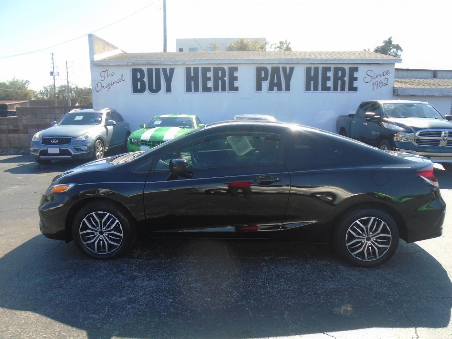 2015 Honda Civic LX Coupe CVT (2HGFG3B56FH) with an 2.3L L4 SOHC 16V engine, Continuously Variable Transmission transmission, located at 6112 N Florida Avenue, Tampa, FL, 33604, (888) 521-5131, 27.954929, -82.459534 - Photo#0