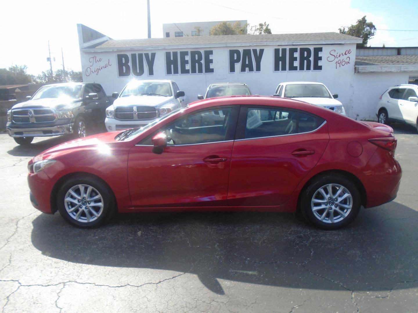 2015 Mazda MAZDA3 i Touring AT 4-Door (3MZBM1V74FM) with an 2.0L L4 DOHC 16V engine, 6-Speed Automatic transmission, located at 6112 N Florida Avenue, Tampa, FL, 33604, (888) 521-5131, 27.954929, -82.459534 - Photo#0