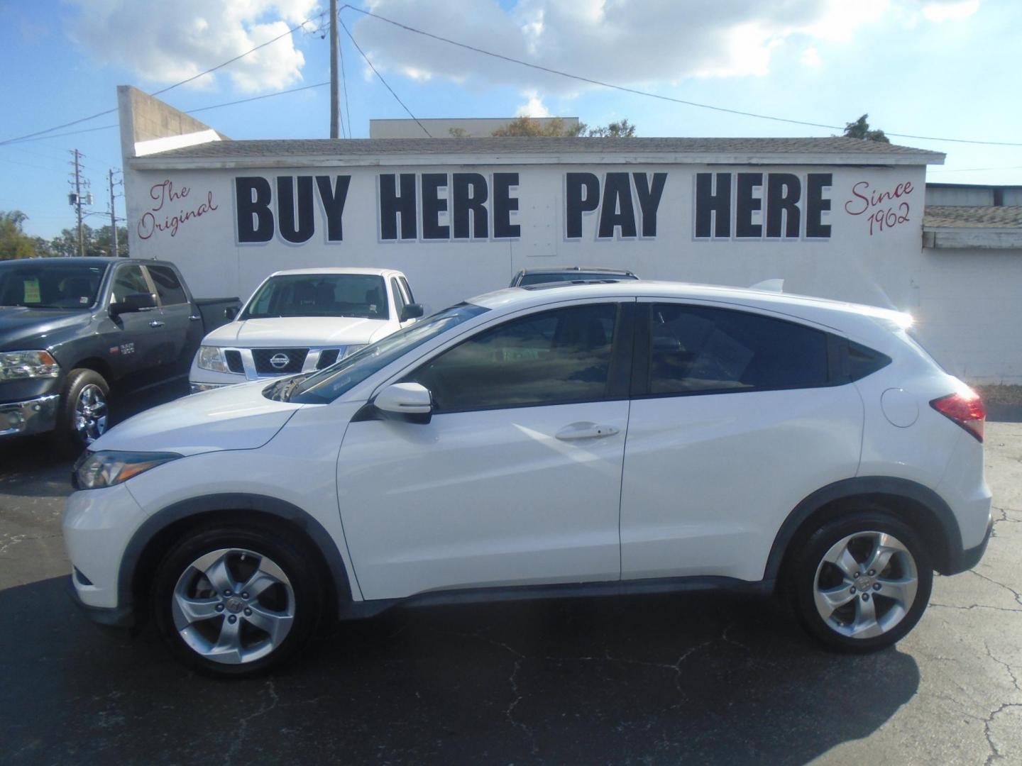 2016 Honda HR-V EX 2WD CVT (3CZRU5H53GM) with an 1.8L L4 DOHC 16V engine, Continuously Variable Transmission transmission, located at 6112 N Florida Avenue, Tampa, FL, 33604, (888) 521-5131, 27.954929, -82.459534 - Photo#0