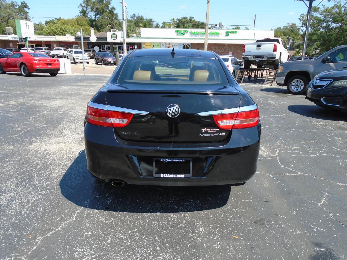 2012 BLACK /Brown Buick Verano Leather (1G4PS5SK2C4) with an 2.4L L4 DOHC 16V FFV engine, 6-Speed Automatic transmission, located at 6112 N Florida Avenue, Tampa, FL, 33604, (888) 521-5131, 27.954929, -82.459534 - 499$ down plus tax & tag. - Photo#6