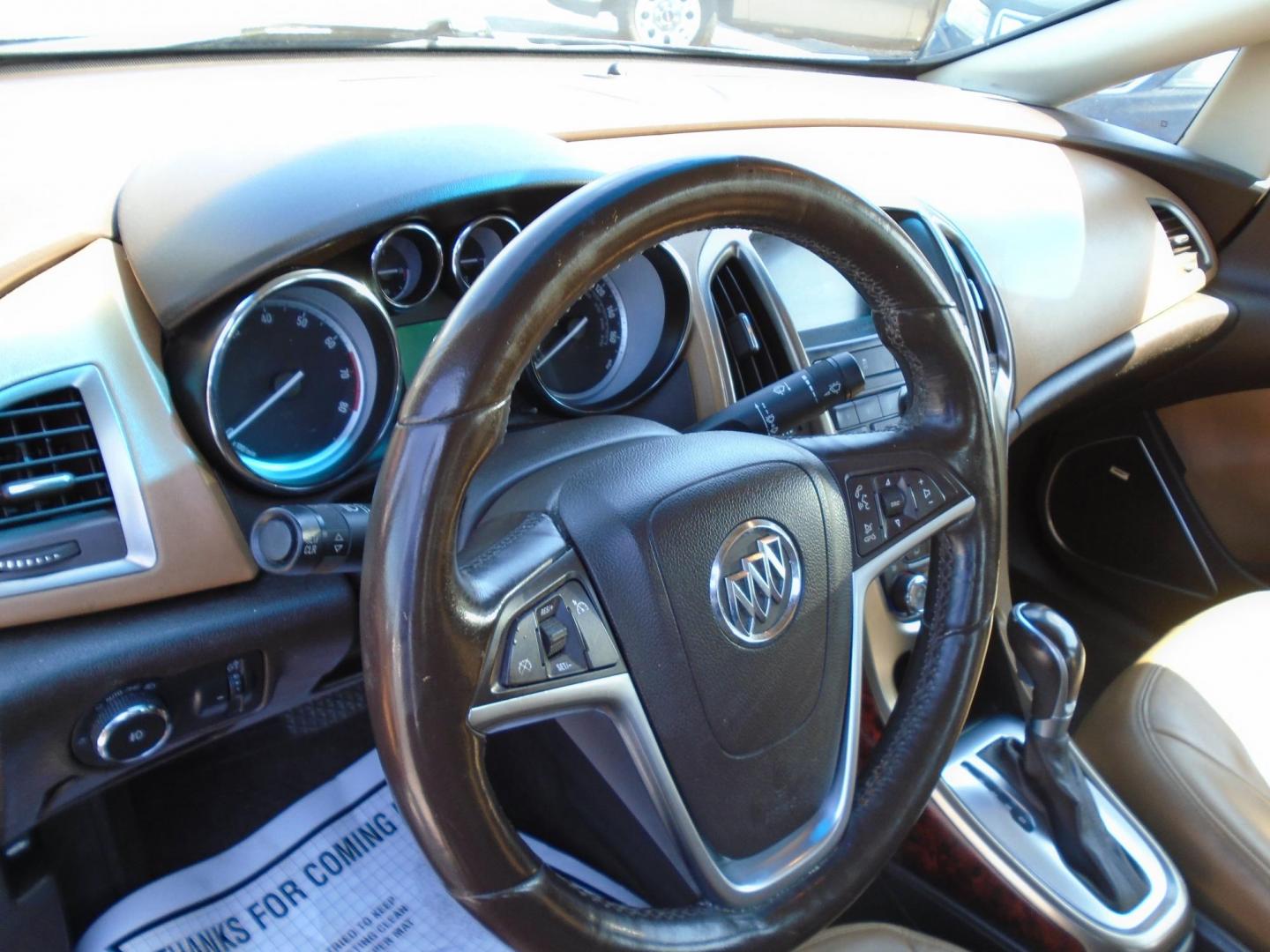 2012 BLACK /Brown Buick Verano Leather (1G4PS5SK2C4) with an 2.4L L4 DOHC 16V FFV engine, 6-Speed Automatic transmission, located at 6112 N Florida Avenue, Tampa, FL, 33604, (888) 521-5131, 27.954929, -82.459534 - 499$ down plus tax & tag. - Photo#9