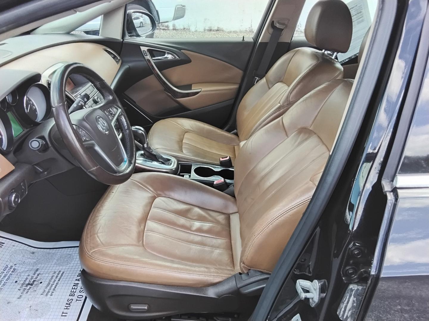 2012 BLACK /Brown Buick Verano Leather (1G4PS5SK2C4) with an 2.4L L4 DOHC 16V FFV engine, 6-Speed Automatic transmission, located at 6112 N Florida Avenue, Tampa, FL, 33604, (888) 521-5131, 27.954929, -82.459534 - 499$ down plus tax & tag.- Photo#5