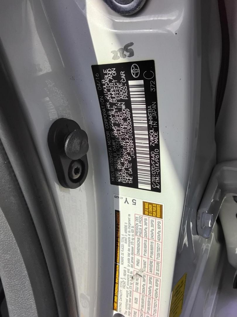 2016 White /Beige Toyota Prius Two (JTDKBRFU1G3) with an 1.8L L4 DOHC 16V HYBRID engine, CVT transmission, located at 6112 N Florida Avenue, Tampa, FL, 33604, (888) 521-5131, 27.954929, -82.459534 - $499 down plus tax & tag. - Photo#22