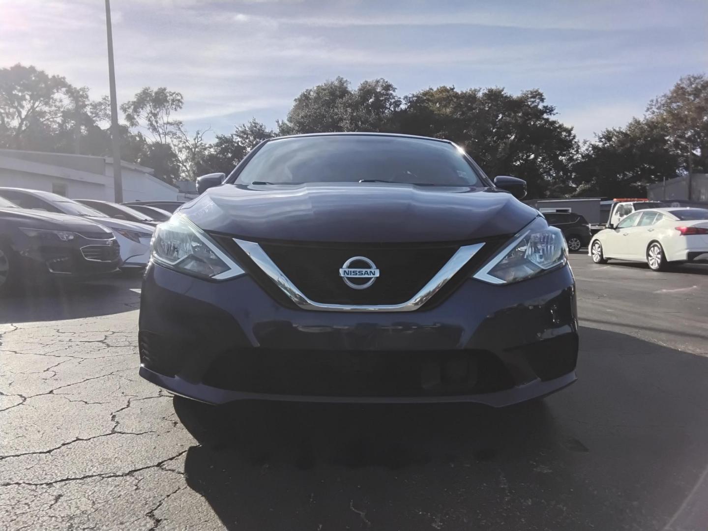 2019 Blue /Grey Nissan Sentra S CVT (3N1AB7AP1KY) with an 1.8L L4 SFI DOHC 16V engine, CVT transmission, located at 6112 N Florida Avenue, Tampa, FL, 33604, (888) 521-5131, 27.954929, -82.459534 - 499$ DOWN PLUS TAX & TAG. - Photo#1