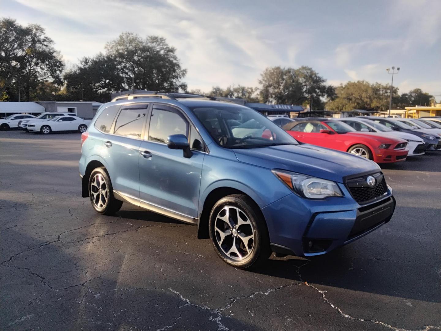 2015 BLUE /Grey Subaru Forester 2.0XT Touring (JF2SJGWC2FH) with an 2.0L H4 SOHC 16V engine, 6-Speed Automatic transmission, located at 6112 N Florida Avenue, Tampa, FL, 33604, (888) 521-5131, 27.954929, -82.459534 - $499 down plus tax & tag. - Photo#3