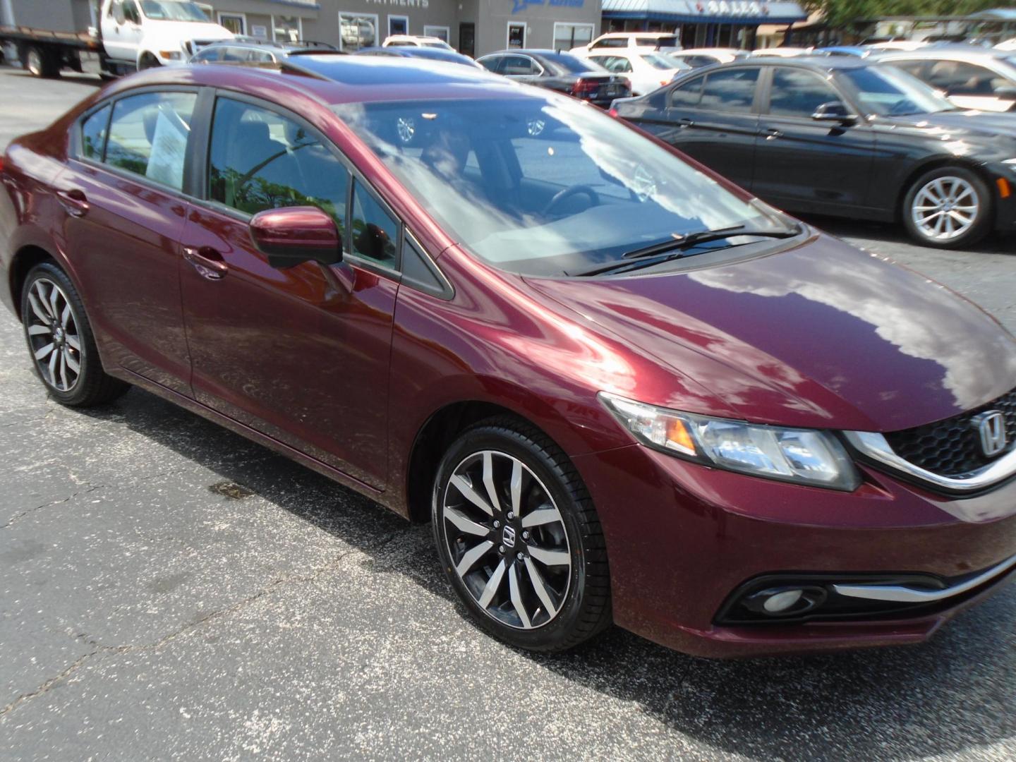 2015 Honda Civic EX-L Sedan CVT (19XFB2F90FE) with an 1.8L L4 SOHC 16V engine, Continuously Variable Transmission transmission, located at 6112 N Florida Avenue, Tampa, FL, 33604, (888) 521-5131, 27.954929, -82.459534 - Photo#5