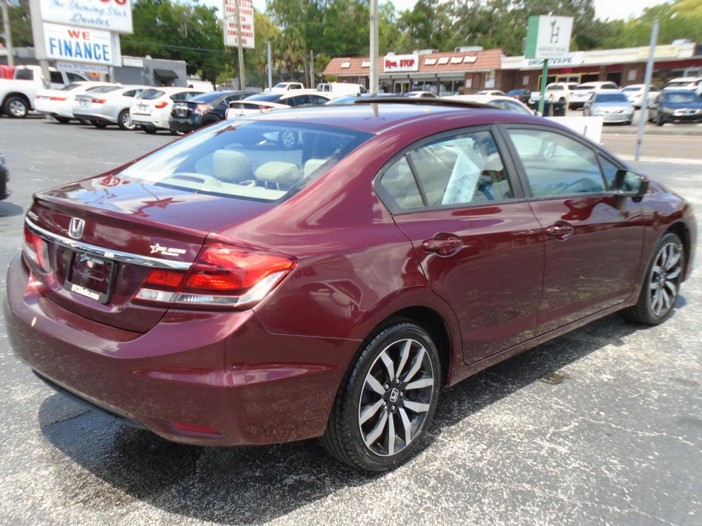 2015 Honda Civic EX-L Sedan CVT (19XFB2F90FE) with an 1.8L L4 SOHC 16V engine, Continuously Variable Transmission transmission, located at 6112 N Florida Avenue, Tampa, FL, 33604, (888) 521-5131, 27.954929, -82.459534 - Photo#7