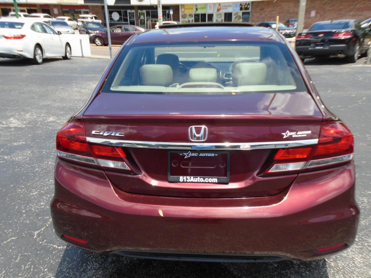 2015 Honda Civic EX-L Sedan CVT (19XFB2F90FE) with an 1.8L L4 SOHC 16V engine, Continuously Variable Transmission transmission, located at 6112 N Florida Avenue, Tampa, FL, 33604, (888) 521-5131, 27.954929, -82.459534 - Photo#9