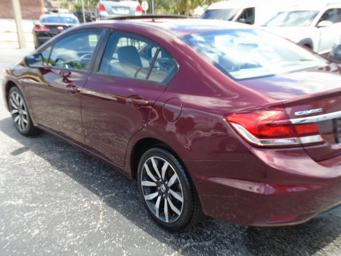 2015 Honda Civic EX-L Sedan CVT (19XFB2F90FE) with an 1.8L L4 SOHC 16V engine, Continuously Variable Transmission transmission, located at 6112 N Florida Avenue, Tampa, FL, 33604, (888) 521-5131, 27.954929, -82.459534 - Photo#12