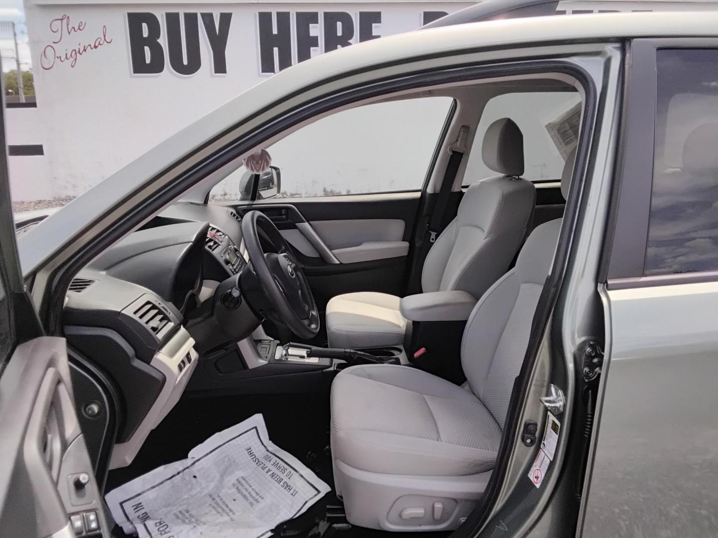 2015 GREEN /Beige Subaru Forester 2.5i Premium (JF2SJADC4FH) with an 2.5L H4 SOHC 16V engine, 6-Speed Automatic transmission, located at 6112 N Florida Avenue, Tampa, FL, 33604, (888) 521-5131, 27.954929, -82.459534 - 499$ DOWN PLUS TAX & TAG. - Photo#7