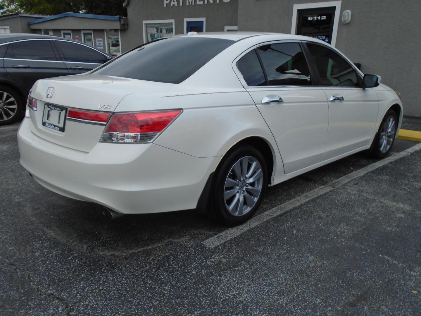 2011 Honda Accord EX-L V-6 Sedan AT (5KBCP3F89BB) with an 3.5L V6 SOHC 24V engine, 5-Speed Automatic transmission, located at 6112 N Florida Avenue, Tampa, FL, 33604, (888) 521-5131, 27.954929, -82.459534 - Photo#2