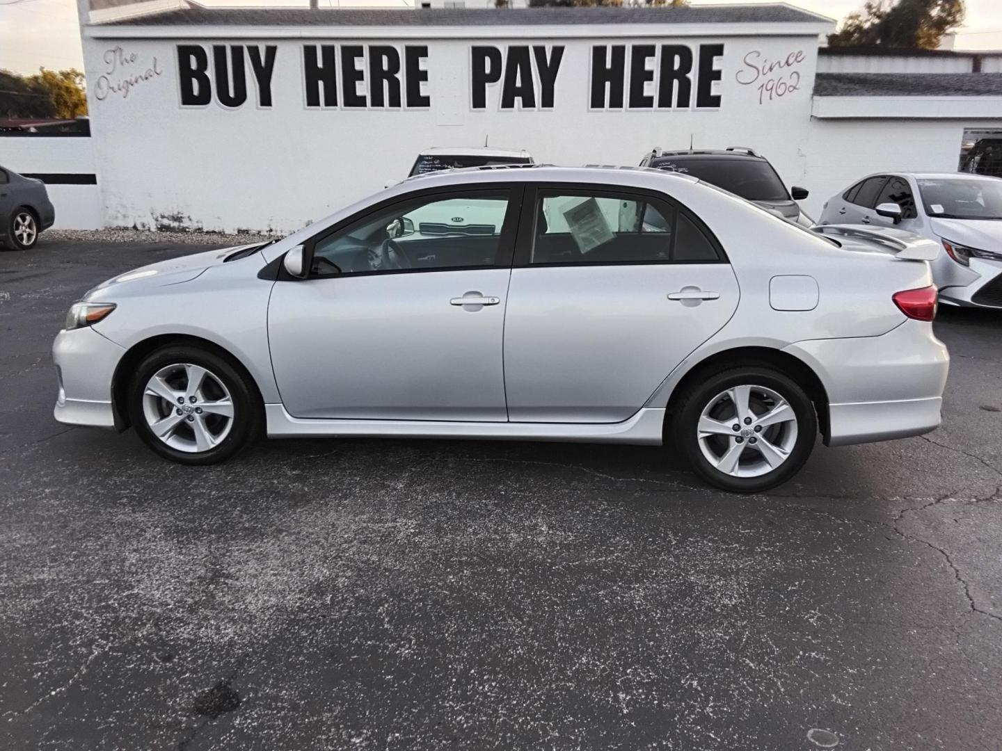 2011 SILVER /Grey Toyota Corolla S 5-Speed MT (2T1BU4EE7BC) with an 1.8L L4 DOHC 16V engine, 5-Speed Manual transmission, located at 6112 N Florida Avenue, Tampa, FL, 33604, (888) 521-5131, 27.954929, -82.459534 - 499$ DOWN PLUS TAX & TAG. - Photo#0