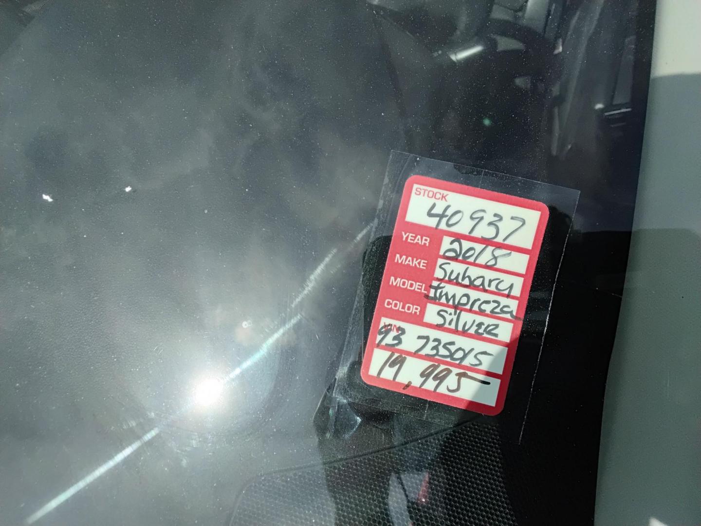 2018 SILVER /Black Subaru Impreza 2.0i CVT 5-Door (4S3GTAA66J3) with an 2.0L H4 DOHC 16V engine, CVT transmission, located at 6112 N Florida Avenue, Tampa, FL, 33604, (888) 521-5131, 27.954929, -82.459534 - $499 DOWN PLUS TAX & TAG. - Photo#12