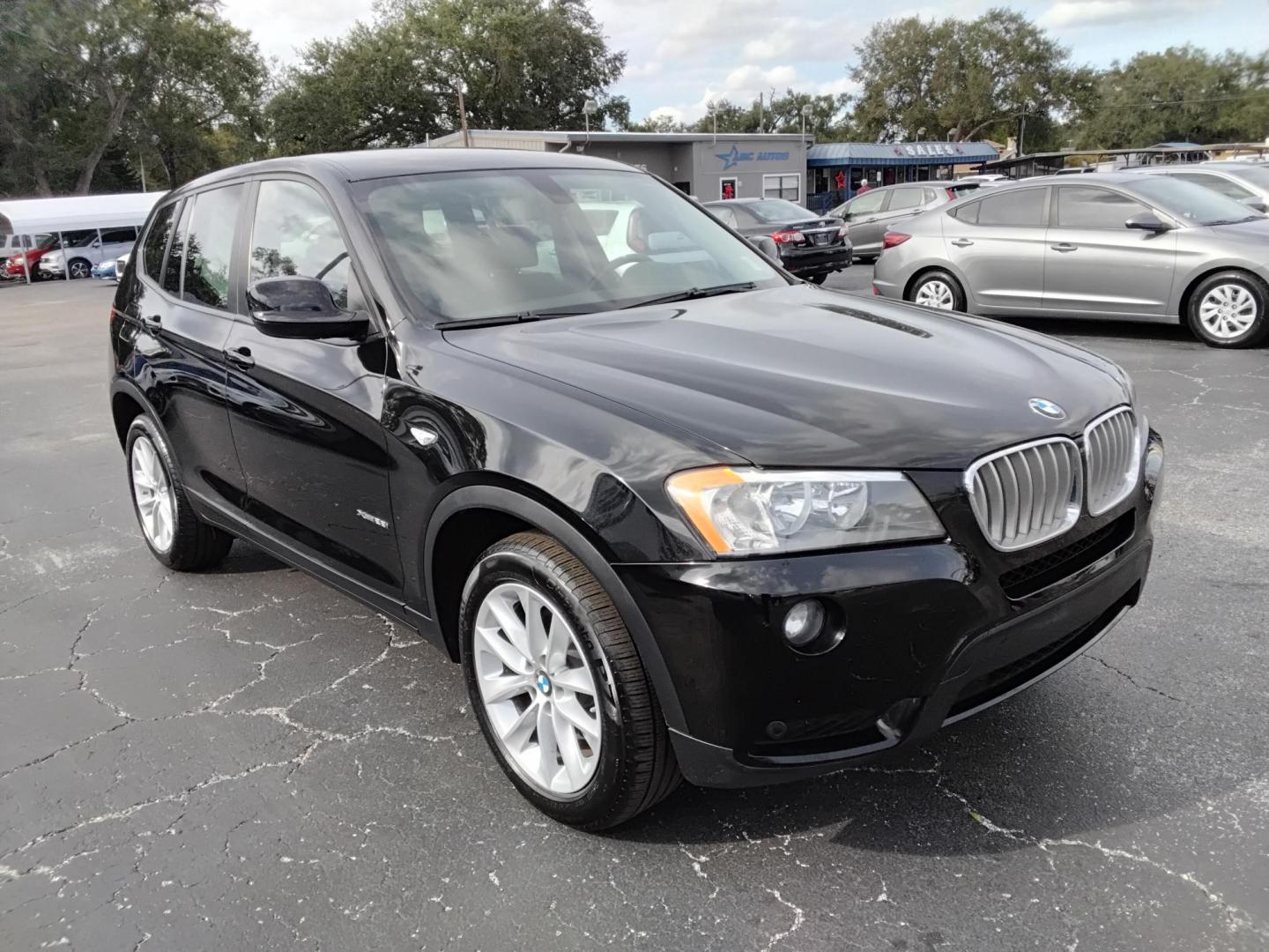 2013 BLACK /Grey BMW X3 xDrive28i (5UXWX9C57D0) with an 3.0L L6 DOHC 24V engine, 8-Speed Automatic transmission, located at 6112 N Florida Avenue, Tampa, FL, 33604, (888) 521-5131, 27.954929, -82.459534 - $499 down plus tax & tag, - Photo#3