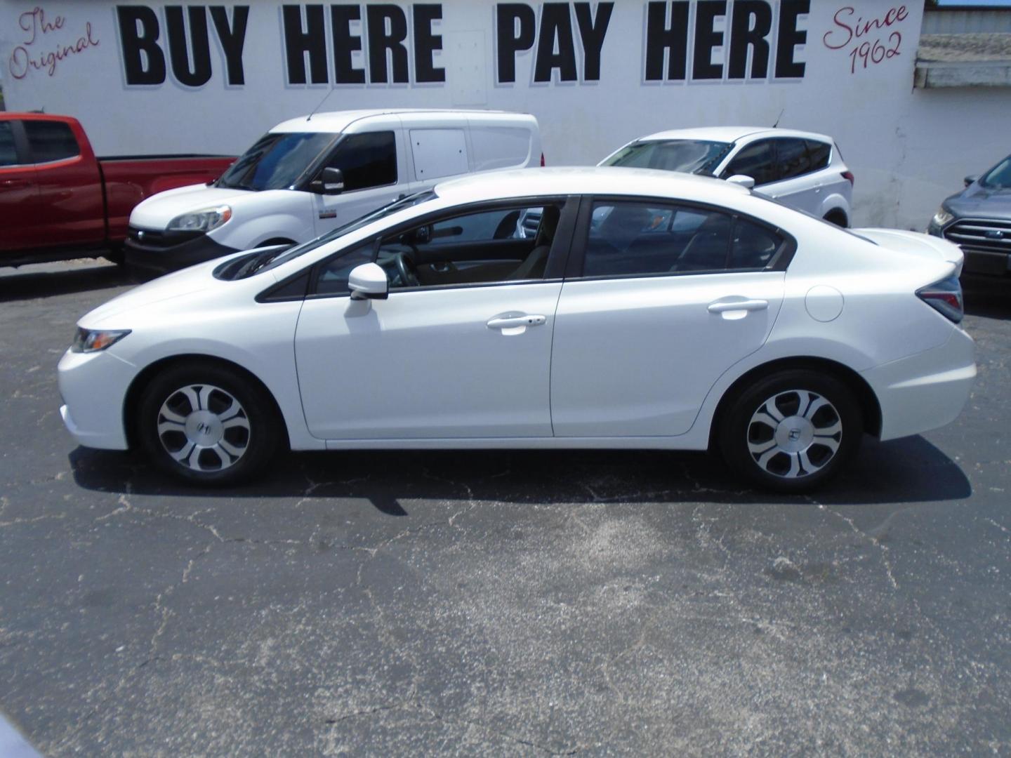 2015 Honda Civic Hybrid CVT (19XFB4F25FE) with an 1.5L L4 SOHC 8V HYBRID engine, CVT transmission, located at 6112 N Florida Avenue, Tampa, FL, 33604, (888) 521-5131, 27.954929, -82.459534 - Photo#0
