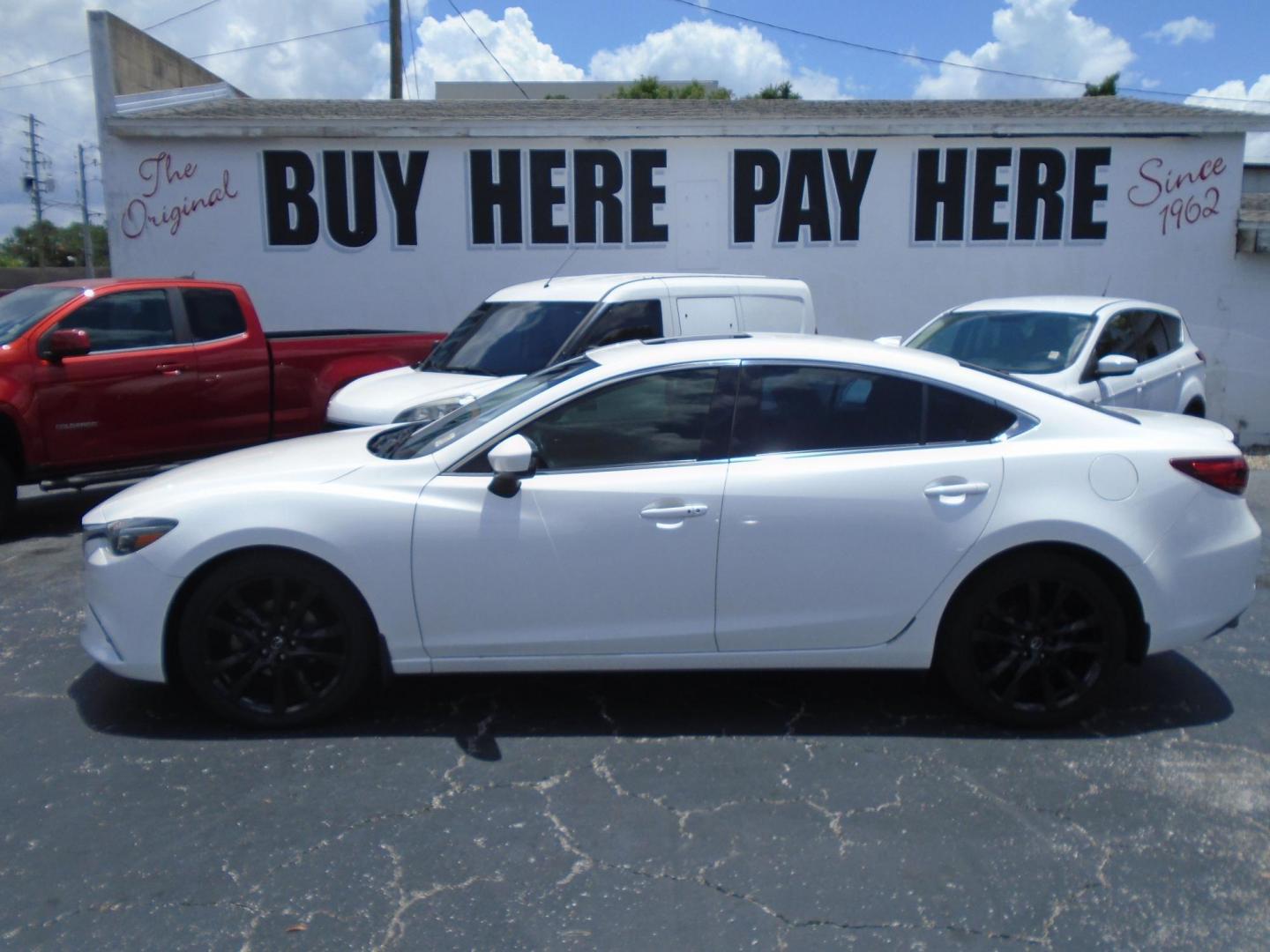 2016 Mazda Mazda6 i Grand Touring (JM1GJ1W56G1) with an 2.5L L4 DOHC 16V engine, 6-Speed Automatic transmission, located at 6112 N Florida Avenue, Tampa, FL, 33604, (888) 521-5131, 27.954929, -82.459534 - Photo#0