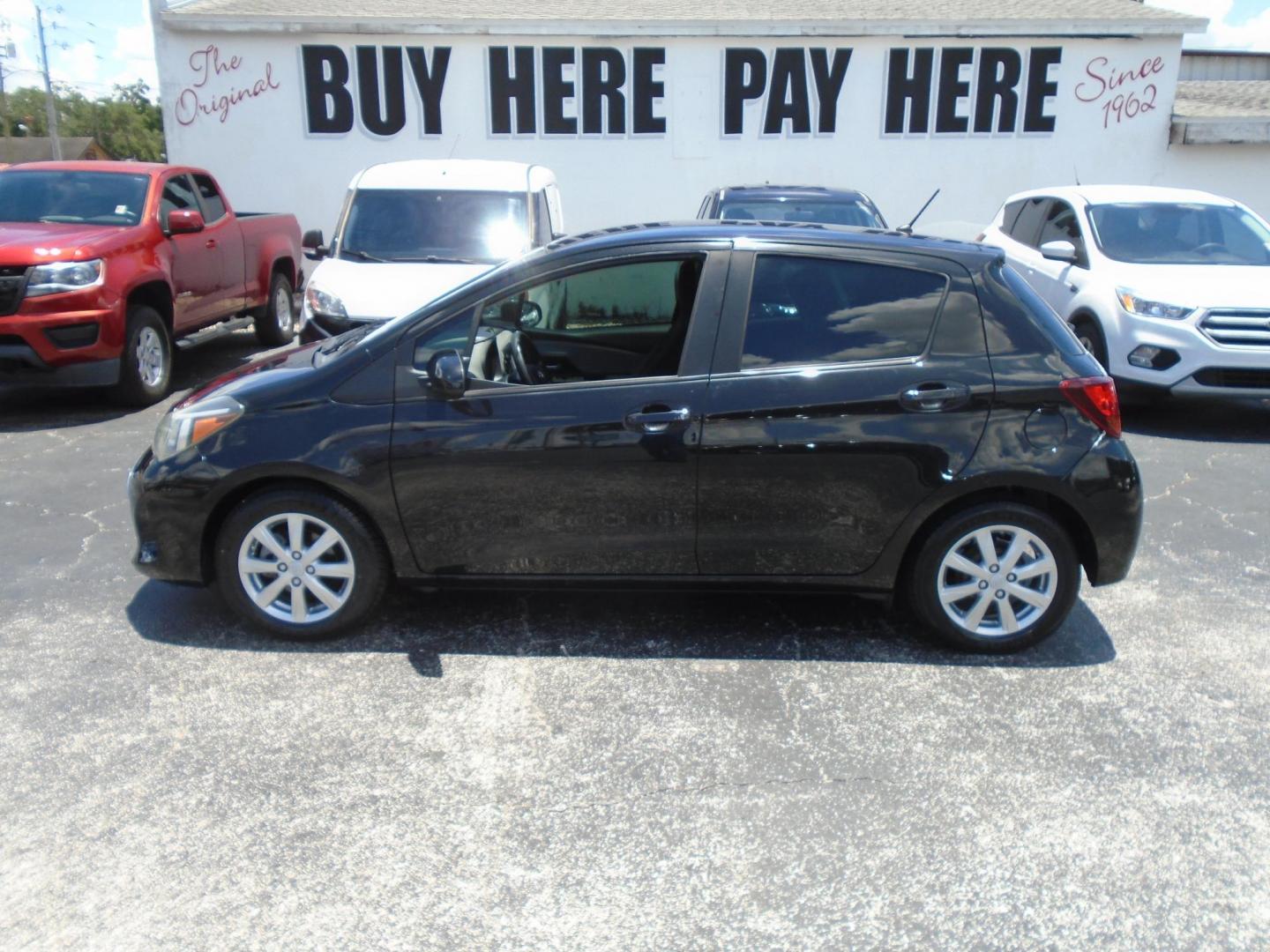 2015 Toyota Yaris LE 5-Door AT (VNKKTUD34FA) with an 1.5L L4 DOHC 16V engine, 4-Speed Automatic transmission, located at 6112 N Florida Avenue, Tampa, FL, 33604, (888) 521-5131, 27.954929, -82.459534 - Photo#0