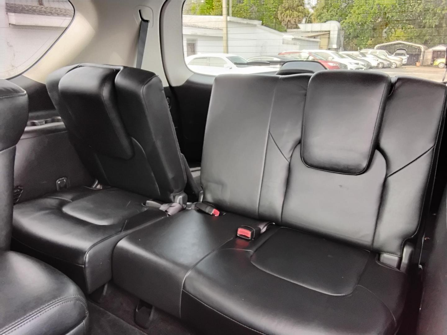 2012 White /Black Infiniti QX56 2WD (JN8AZ2NF5C9) with an 5.6L V8 DOHC 32V engine, 5-Speed Automatic transmission, located at 6112 N Florida Avenue, Tampa, FL, 33604, (888) 521-5131, 27.954929, -82.459534 - $499 down plus tax & tag. - Photo#14