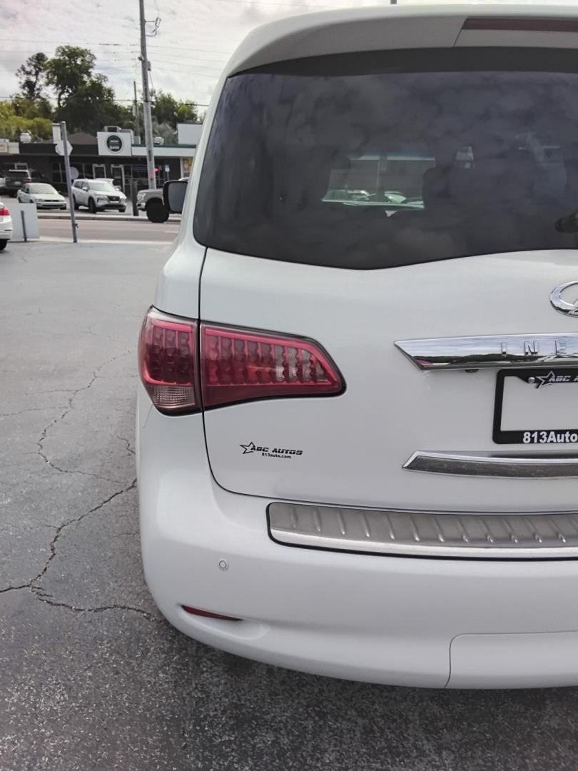 2012 White /Black Infiniti QX56 2WD (JN8AZ2NF5C9) with an 5.6L V8 DOHC 32V engine, 5-Speed Automatic transmission, located at 6112 N Florida Avenue, Tampa, FL, 33604, (888) 521-5131, 27.954929, -82.459534 - $499 down plus tax & tag.- Photo#6