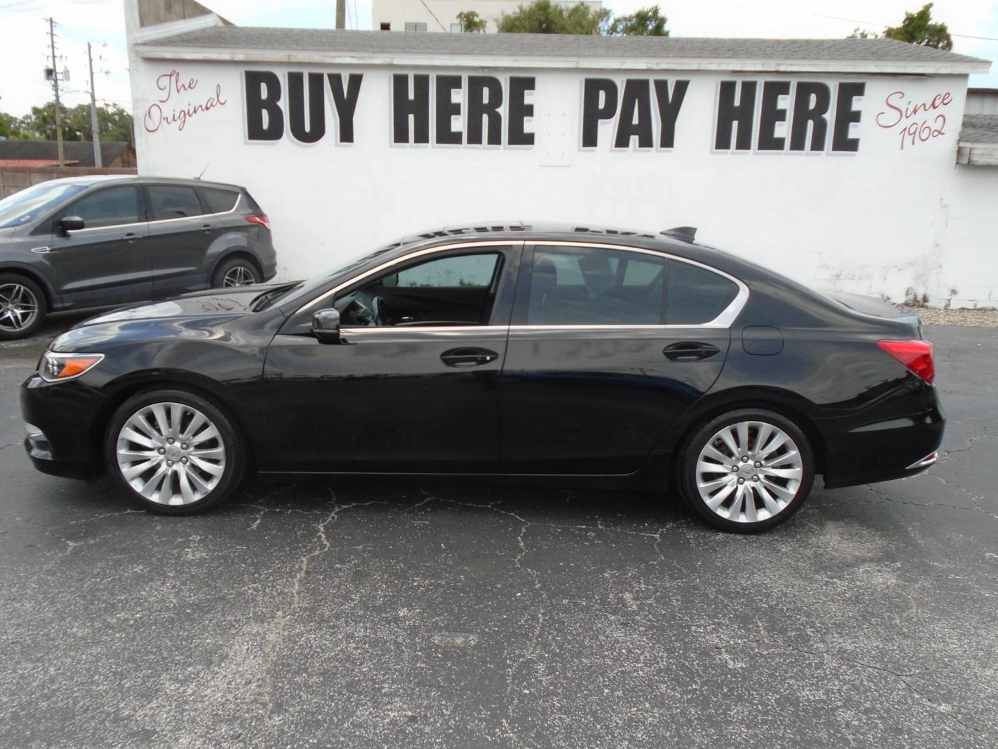 2014 BLACK /GREY Acura RLX 6-Spd AT w/Advance Package (JH4KC1F91EC) with an 3.5L V6 SOHC 24V engine, 6-Speed Automatic transmission, located at 6112 N Florida Avenue, Tampa, FL, 33604, (888) 521-5131, 27.954929, -82.459534 - 499 DOWN PLUS TAX TAG FEE!!!! - Photo#5