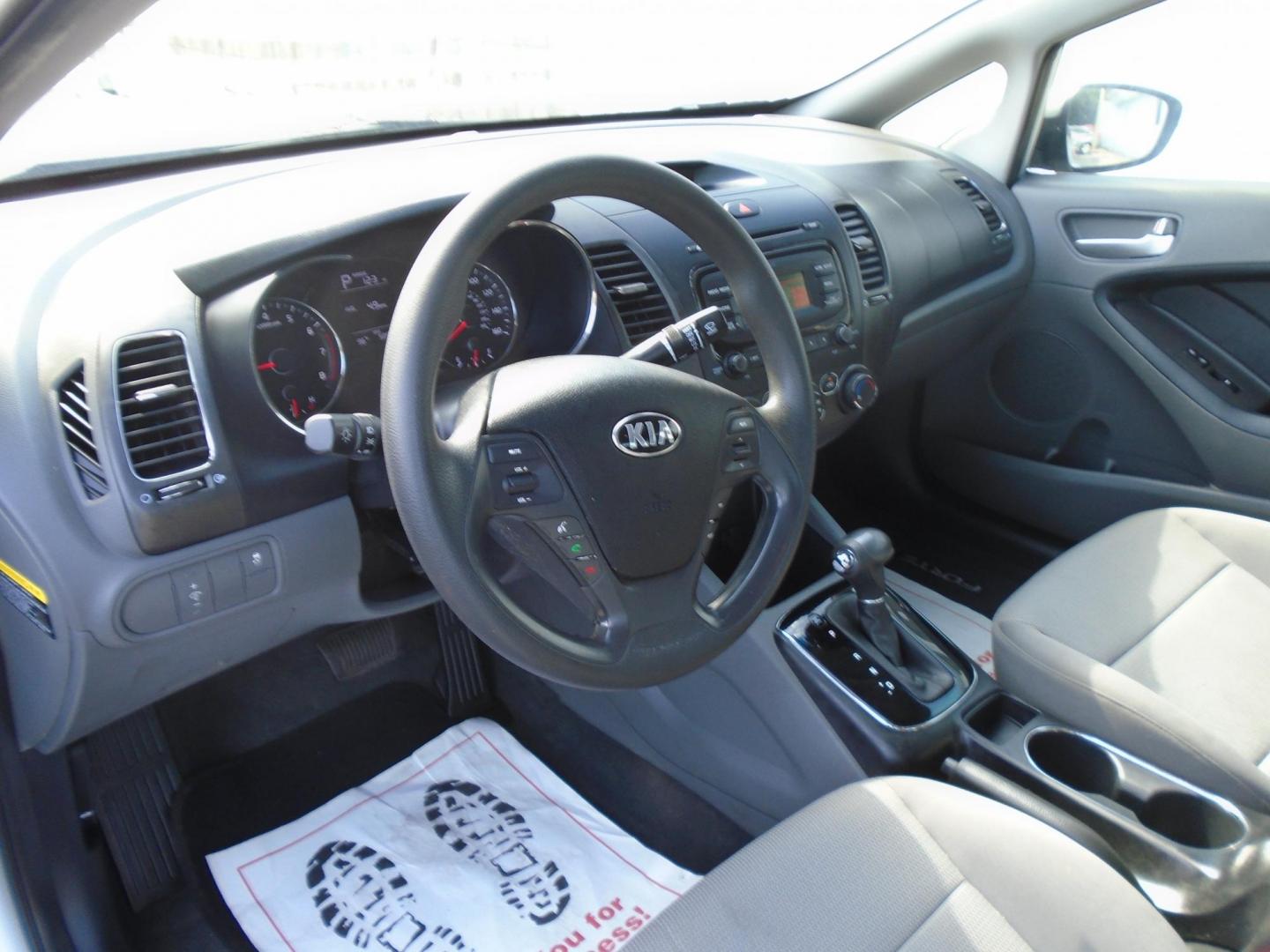 2017 SILVER /Grey Kia Forte LX 6M (3KPFK4A77HE) with an 2.0L L4 DOHC 16V engine, 6M transmission, located at 6112 N Florida Avenue, Tampa, FL, 33604, (888) 521-5131, 27.954929, -82.459534 - 499 DOWN PLUS TAX & TAG - Photo#11