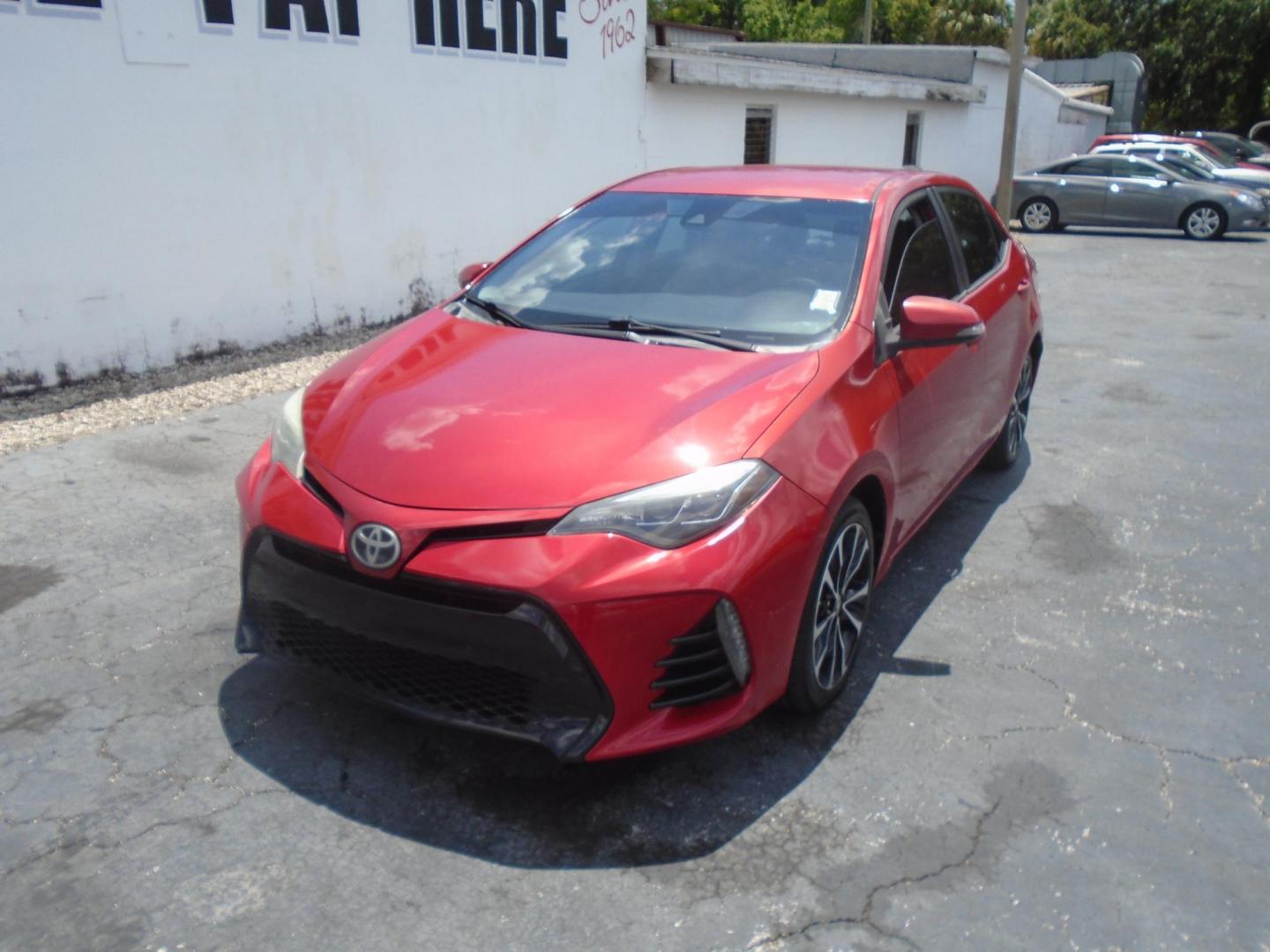 2017 RED /BLACK Toyota Corolla SE CVT (5YFBURHE4HP) with an 1.8L L4 DOHC 16V engine, CVT transmission, located at 6112 N Florida Avenue, Tampa, FL, 33604, (888) 521-5131, 27.954929, -82.459534 - 499 DOWN PLUS TAX & TAG - Photo#2