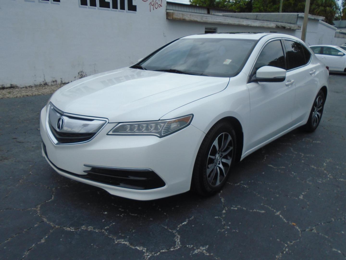 2015 WHITE /Beige Acura TLX 8-Spd DCT (19UUB1F35FA) with an 2.5L L4 DOHC 16V engine, 8-Speed Automatic transmission, located at 6112 N Florida Avenue, Tampa, FL, 33604, (888) 521-5131, 27.954929, -82.459534 - 499$ DOWN PLUX TAX & TAG - Photo#2
