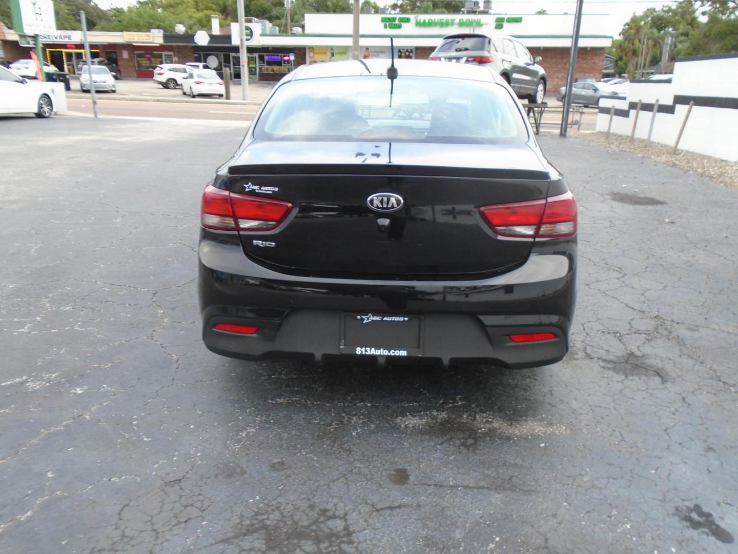2019 BLACK /Grey Kia Rio LX (3KPA24AB7KE) with an 1.6L L4 DOHC 16V engine, 6A transmission, located at 6112 N Florida Avenue, Tampa, FL, 33604, (888) 521-5131, 27.954929, -82.459534 - 499 DOWN PLUS TAX & TAG - Photo#4