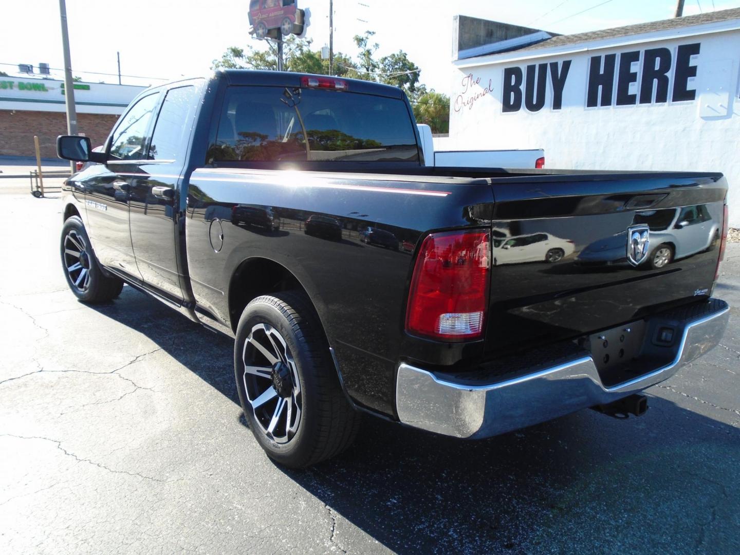 2012 BLACK /Grey Dodge Ram 1500 ST Quad Cab 2WD (1C6RD6FK0CS) with an 3.7L V6 SOHC 12V engine, 6-Speed Automatic transmission, located at 6112 N Florida Avenue, Tampa, FL, 33604, (888) 521-5131, 27.954929, -82.459534 - 499 DOWN PLUS TAX &TAG - Photo#6